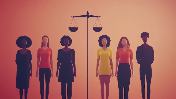 Foto liberdade e direitos capturando indivíduos que defendem a igualdade e a justiça