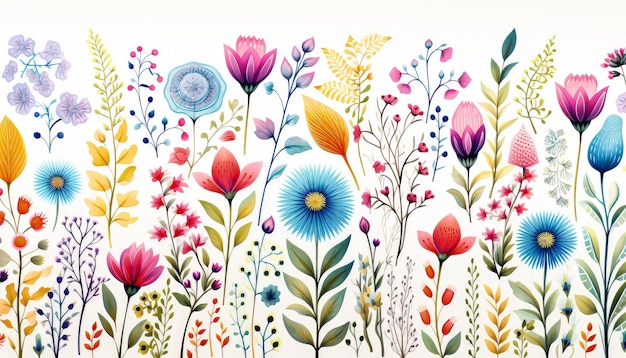 Liberte a criatividade com fundos de flores em aquarela e padrões artísticos