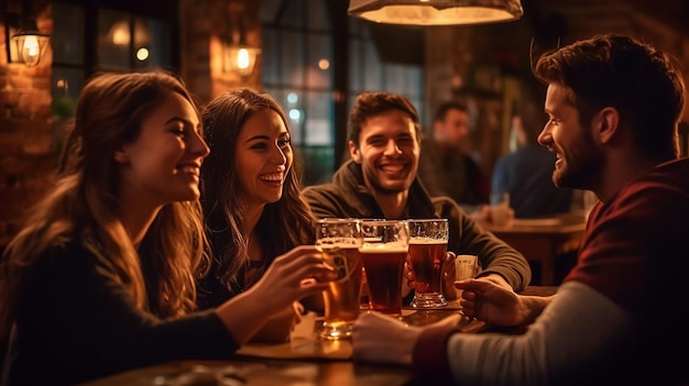 Liberte o espírito de festa com fotos vibrantes de celebrações regada a cerveja