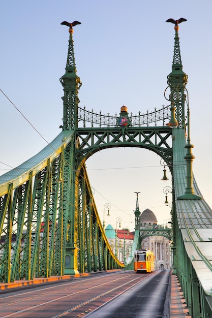 Liberty Bridge en Budapest, Hungría