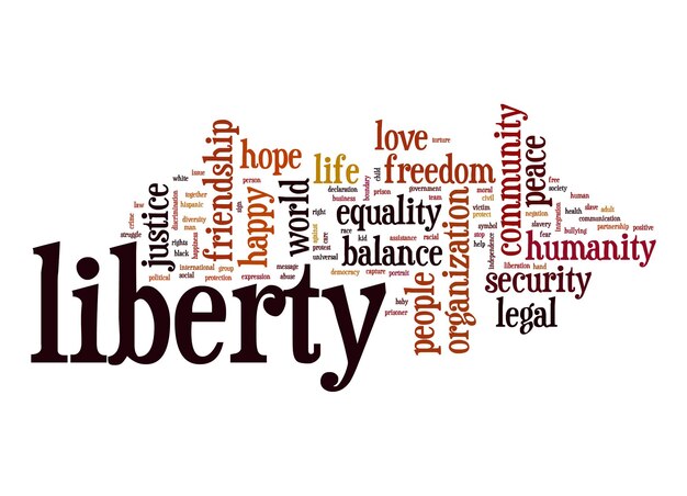 Liberty-Wortwolke