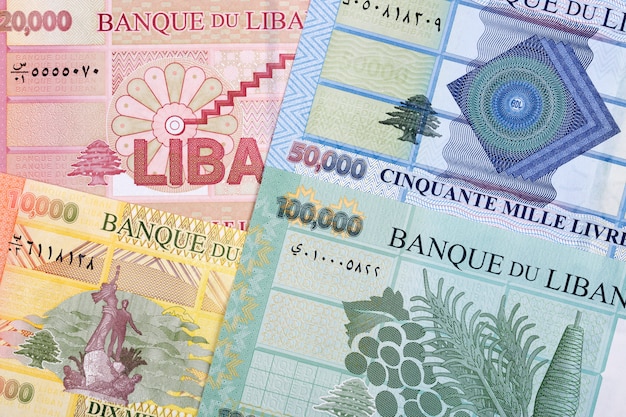 Libra libanesa um fundo de negócios