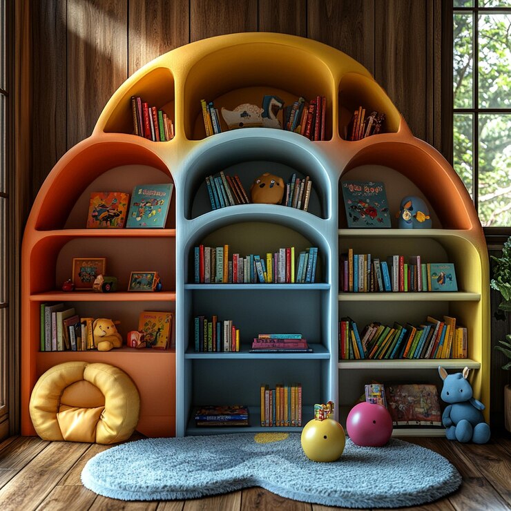 Librerías creativas y lúdicas para niños modernos