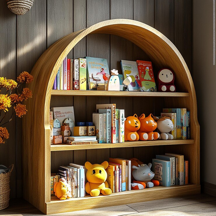 Librerías modernas organizadas y divertidas para niños