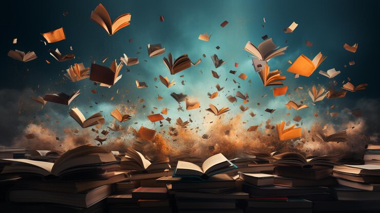 libro abierto en el cielo generativo ai