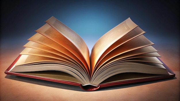 un libro abierto a una página que dice "las páginas están abiertas"