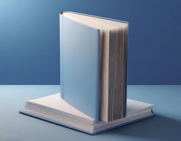 Un libro se abre a una página que tiene las páginas abiertas Mockup de libro