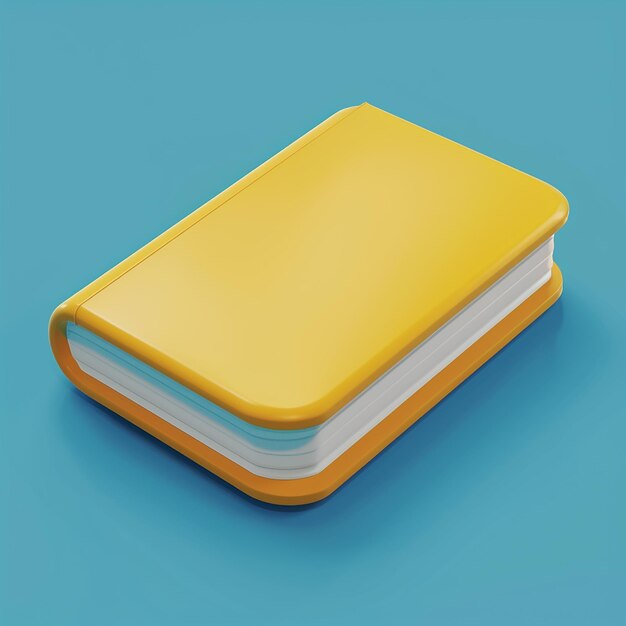 Foto un libro amarillo se abre a un libro amarillo