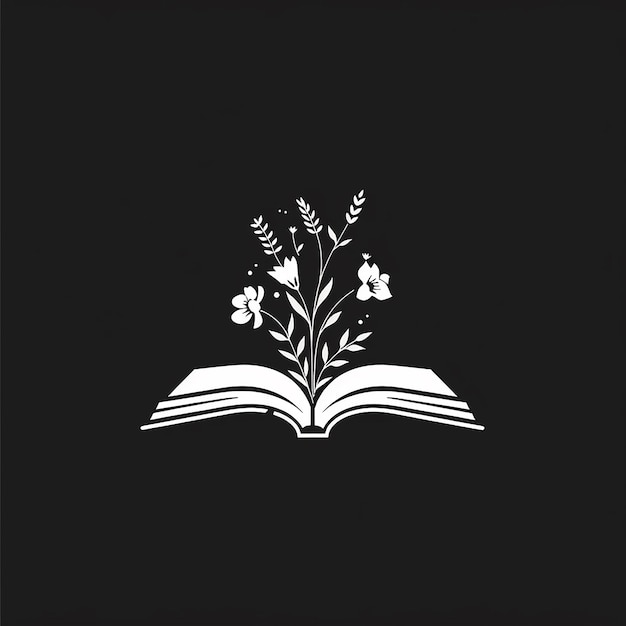 un libro con un árbol en el fondo y las palabras "flores silvestres" en la parte inferior