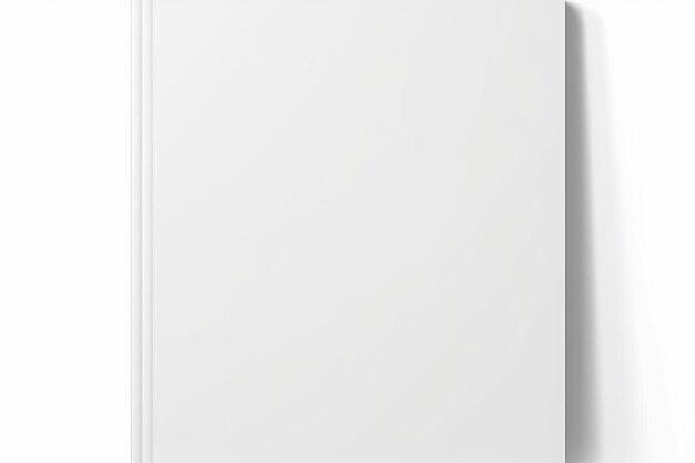 Foto un libro blanco en una superficie blanca