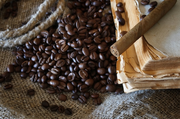 Libro de cuerdas de granos de café