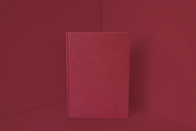 Libro con efecto de color rojo