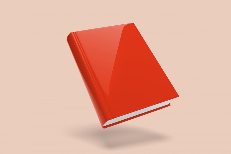 Foto libro flotante sobre un fondo de color ing.