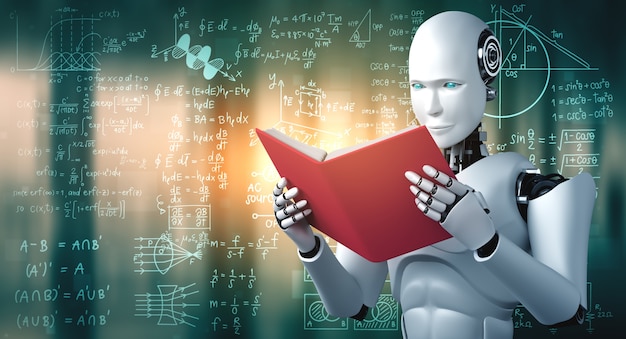 Libro de lectura robot humanoide