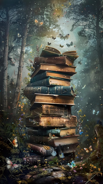 un libro con un libro llamado el título del libro