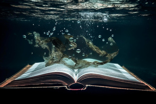 Foto el libro de la magia del agua genera ai