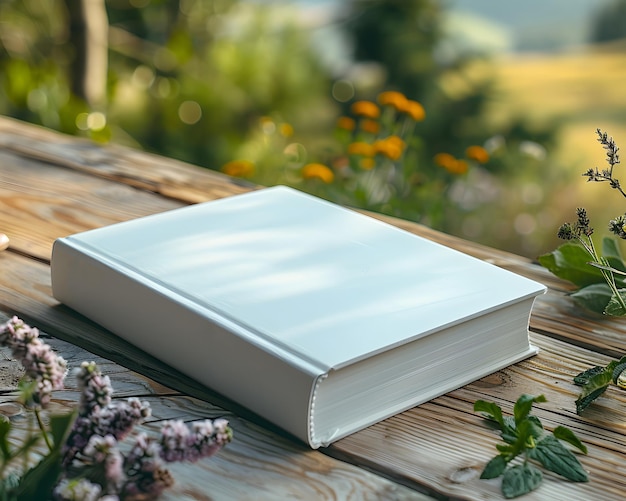 un libro en la mesa