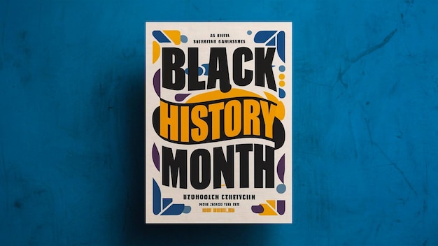 Foto un libro sobre el mes de la historia negra en la parte inferior del mes