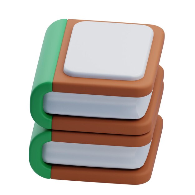 Libros 3D apilados Artículo de decoración para el hogar