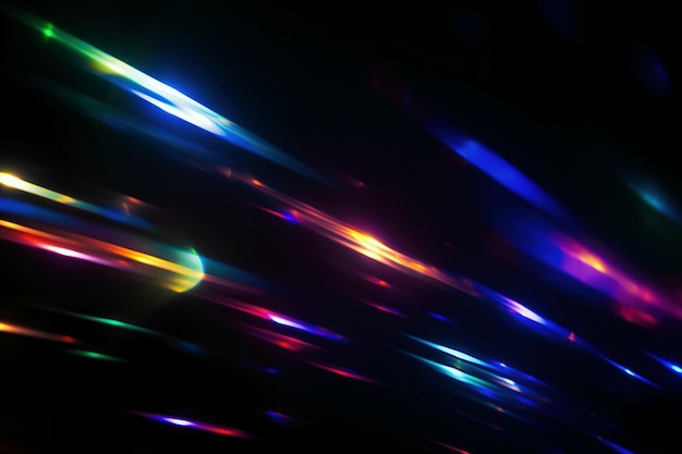 Lichteffekt Blur farbenfrohes warmes Regenbogenlicht
