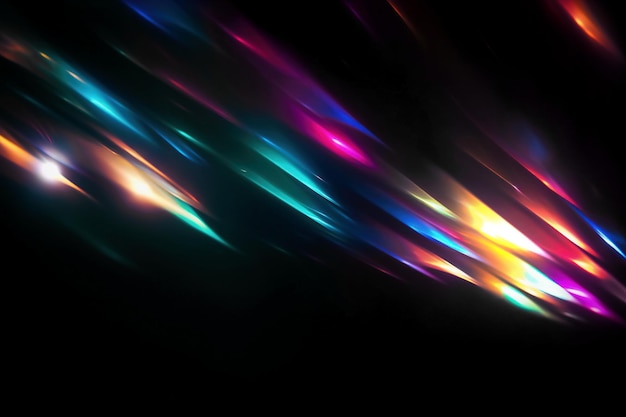 Lichteffekt Blur farbenfrohes warmes Regenbogenlicht