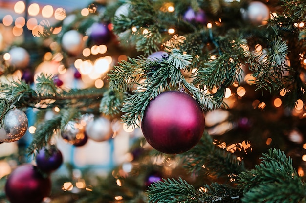 Lichter am Weihnachtsbaum