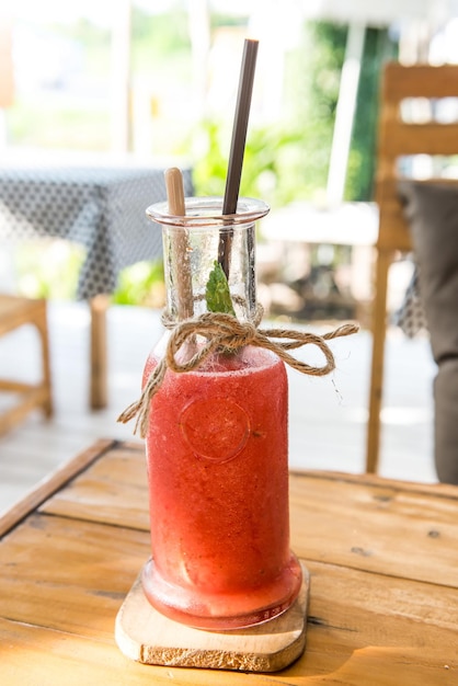 licuado de sandía, frappe y jugo licuado