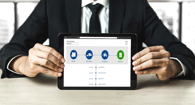 Lieferverfolgungssystem für E-Commerce und modisches Online-Geschäft