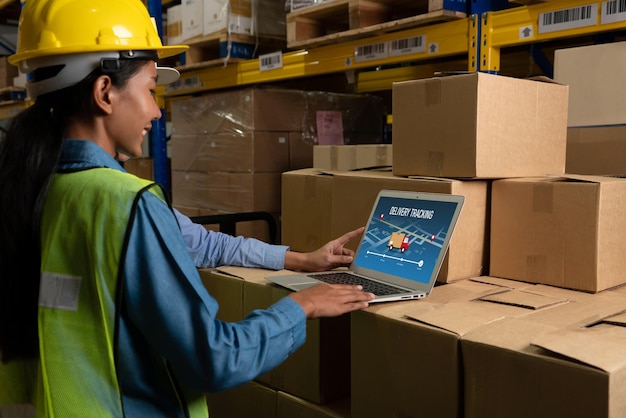 Lieferverfolgungssystem für E-Commerce und modisches Online-Geschäft