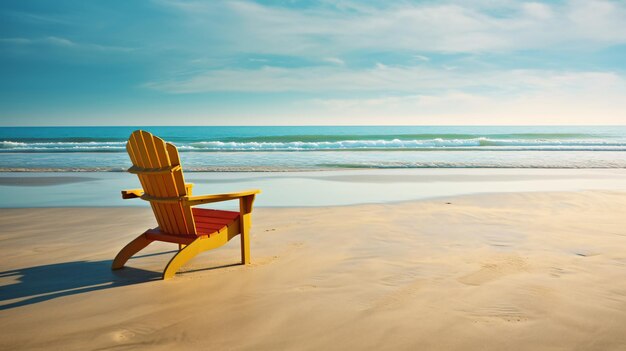 Liegen am Strand