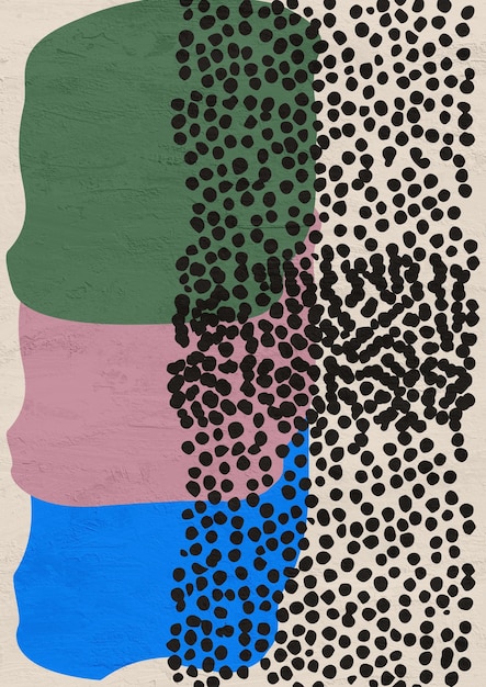 Lienzo moderno abstracto de mediados de siglo Lámina artística