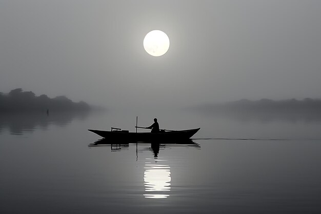 Un lienzo de silencio pacífico