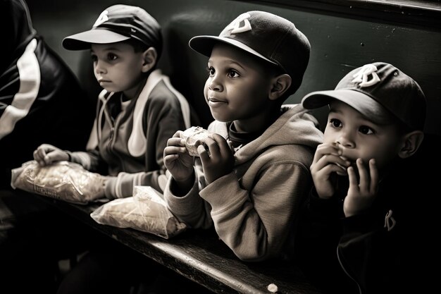 Foto la liga juvenil de béisbol es siempre un éxito.