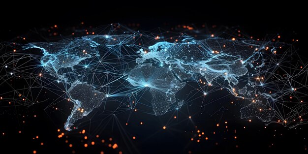 Foto ligações globais rede global worldnet ligação mundial ligação global
