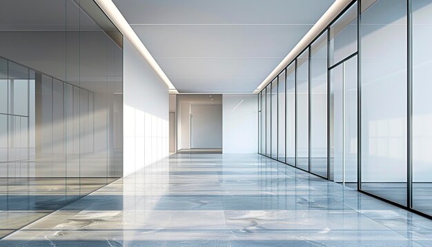 Light Space Minimalist Office Interior Design Board criado com tecnologia de IA gerativa