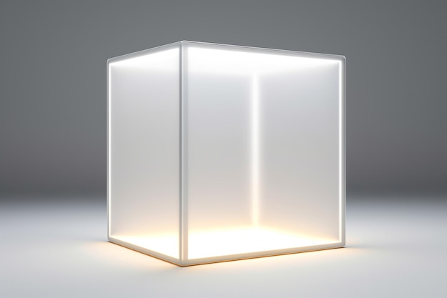 Lightbox para arte e artesanato isolado em fundo branco IA generativa