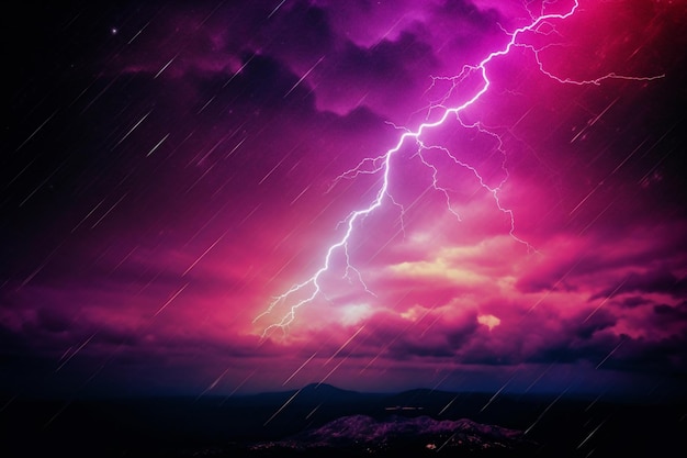 Lightning Background Ai generativ