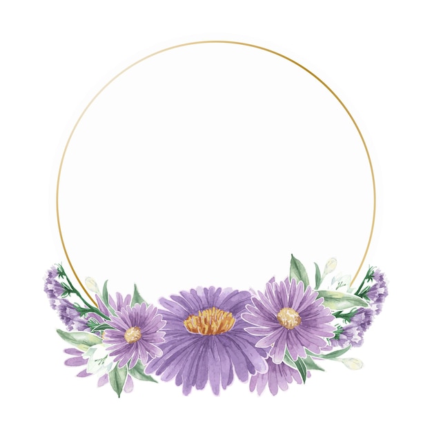 Lila Blumen-PNG-Rahmen mit durchsichtigem Hintergrund