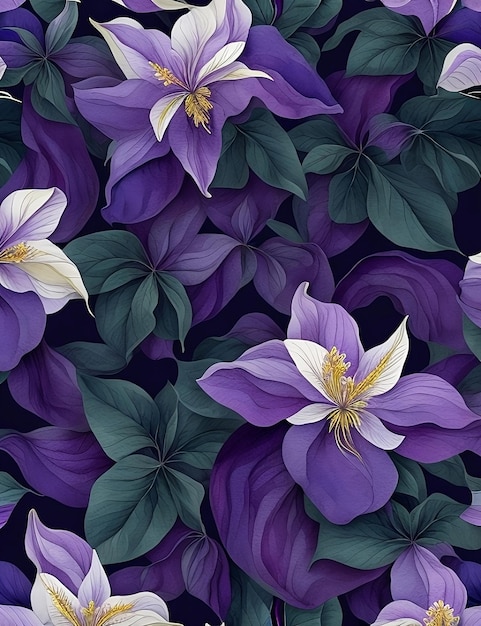 Lila Clematis