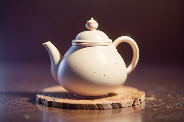 Lila Lehm Topf Chinesischer Lehm Teekannen Porzellan Weltberühmte Tapeten Hintergrund Tee Set