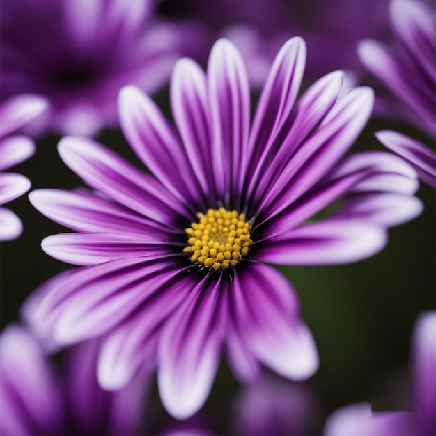 Lila Osteospermum-Gänseblümchenblume wurde erzeugt