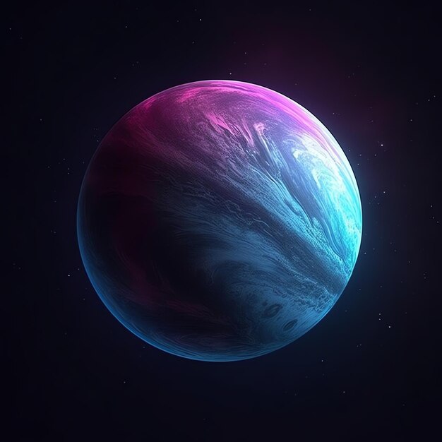 Lila Planeten-Hintergrund