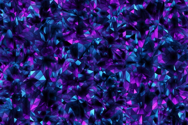 Foto lila polygonales muster mit dreiecken geometrischer 3d-textur