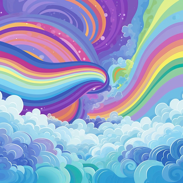 lila Regenbogenstreifen am Himmel Regenboge tapeten Regenbogs-Hintergrund