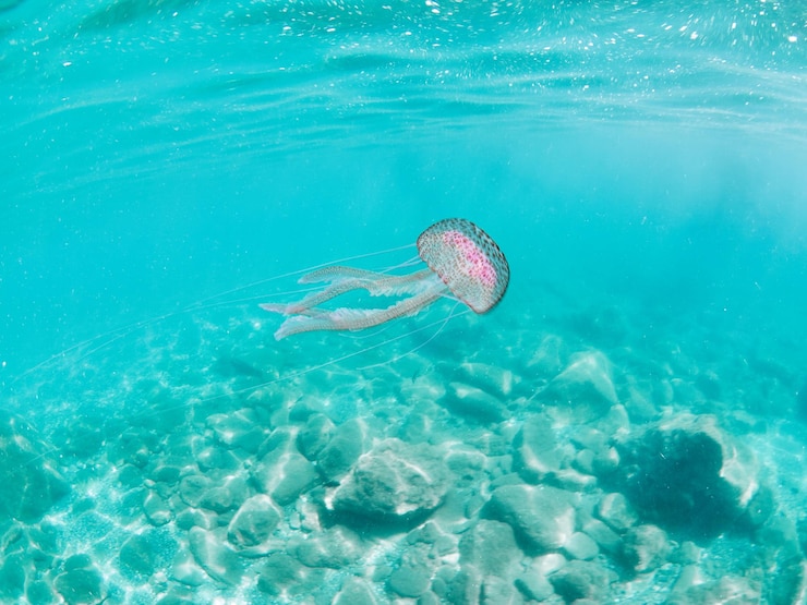 Lila Stinger lila Qualle Pelagia Noctiluca