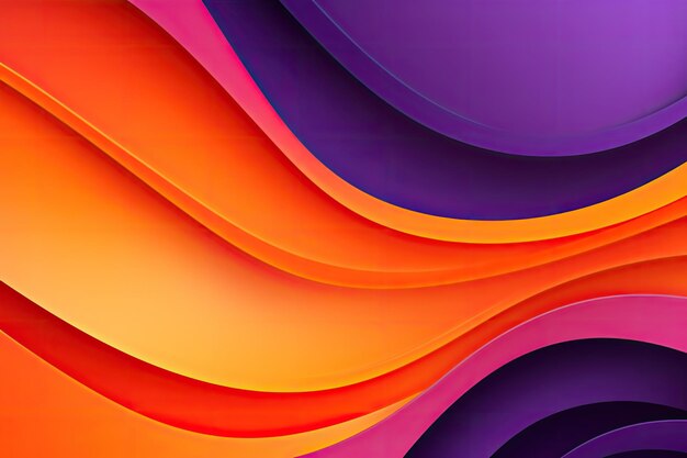 Lila und orangefarbenes abstraktes Papercut-Business-Hintergrund-Vektor-Design