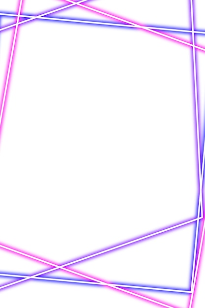 Lila- und rosa Rechteck-Neonrahmen-Designelement