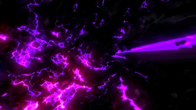 Foto lila wolken in animierter bewegung, ein heller himmel in abstraktion, der sich tief hinein dreht