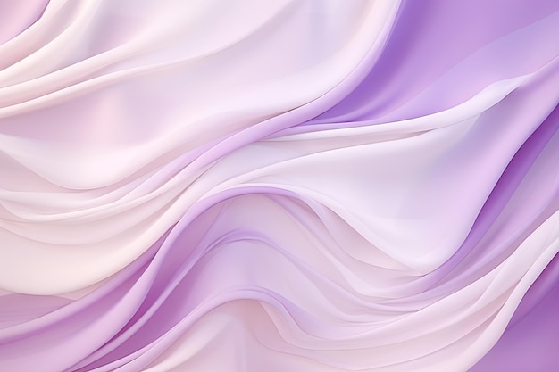 Lilac Waves Fabric Pattern Violet Texture Textile Background Colorful Vintage Wave Banner Ilustração gerada por IA