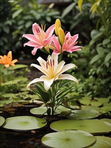 Lilienblume im Garten